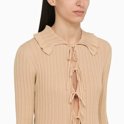 By Malene Birger Devora Beige Knitted Cardigan In Beige