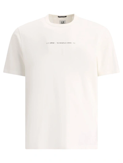 Shop C.p. Company "the Metropolis Series" Logo T-shirt In White
