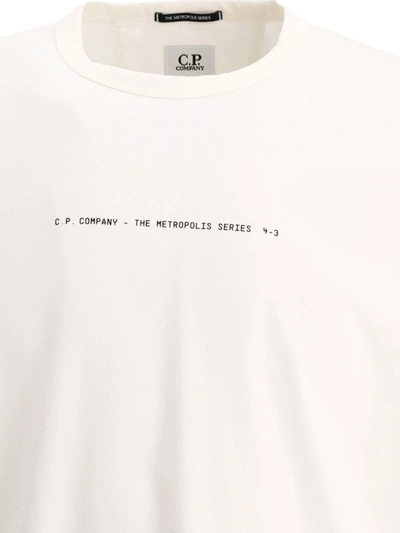 Shop C.p. Company "the Metropolis Series" Logo T-shirt In White