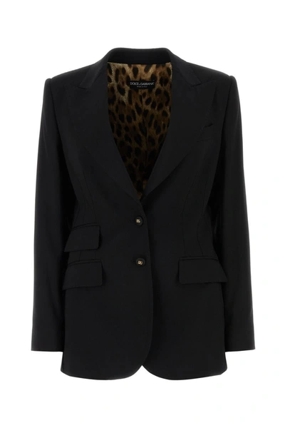 Shop Dolce & Gabbana Jackets And Vests In Black