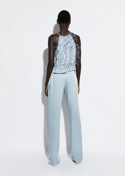 Lapointe Satin High Waisted Belted Pant In 14