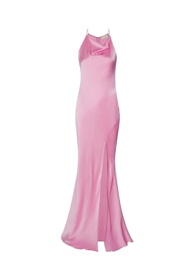 Shop Lapointe Satin Halter Gown In 14