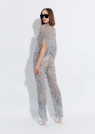 Lapointe Mesh Sequin Cape Tee
