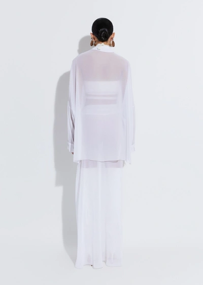 Lapointe Georgette Asymmetric Maxi Skirt In 14