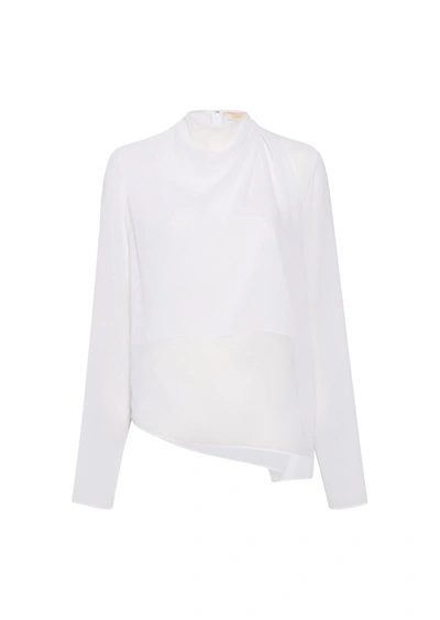 Lapointe Georgette Overlap Drape Blouse