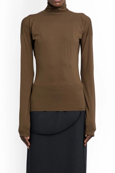Shop Lemaire Tops In Brown