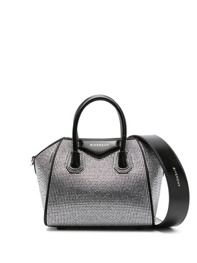 Shop Givenchy Antigona Toy Leather Handbag In Black