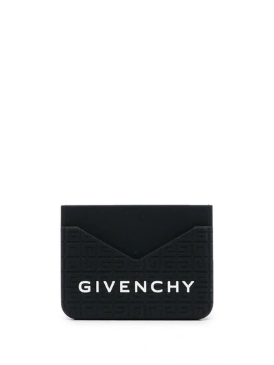 Shop Givenchy Leather Credit Card Case In Black