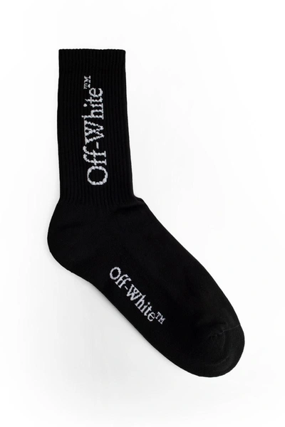 Shop Off-white Socks In Black&white