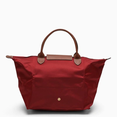 Shop Longchamp Le Pliage Original M Bag In Red