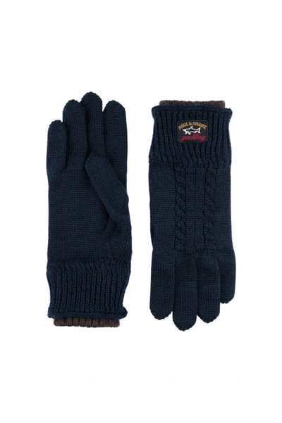Shop Paul & Shark Gloves In Blue