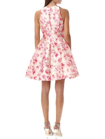 Philosophy Di Lorenzo Serafini Radzmir Mini Dress In Watercolor Rose Print In Rose Print