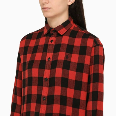 Shop Polo Ralph Lauren Regular Tartan Shirt In Red