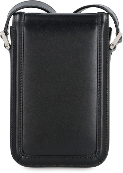 Shop Saint Laurent Solferino Leather Mini Crossbody Bag In Black