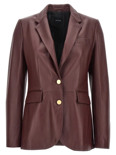 Shop Tagliatore 'sophie' Blazer In Bordeaux