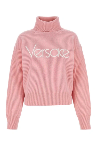 Shop Versace Knitwear In Pink