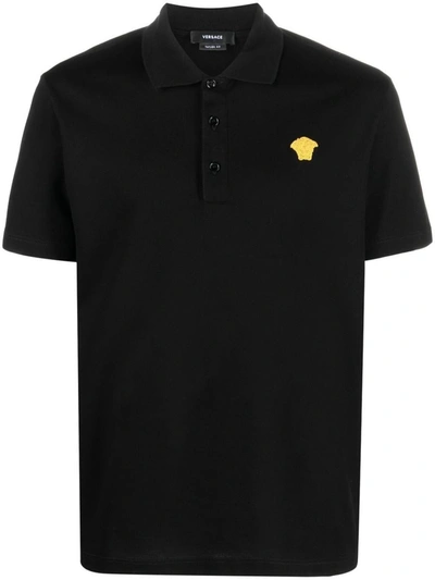 Shop Versace T-shirts And Polos In Black