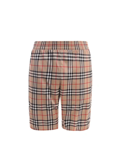 Shop Burberry Traditional Check Bermuda Shorts