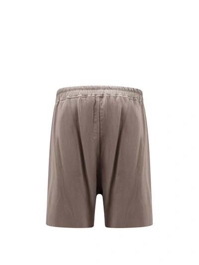 Shop Rick Owens Organic Cotton Bermuda Shorts With Laterali Slits