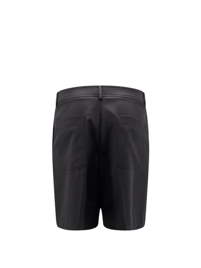 Shop Valentino Virgin Wool Bermuda Shorts With Frontal Pinces