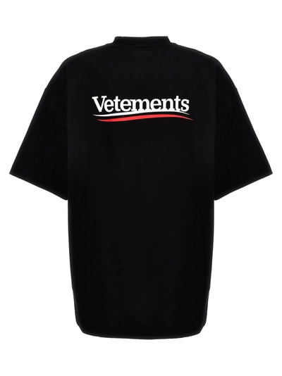Shop Vetements Campaign Logo T-shirt Black