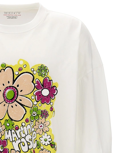Shop Martine Rose Festival Flower T-shirt White