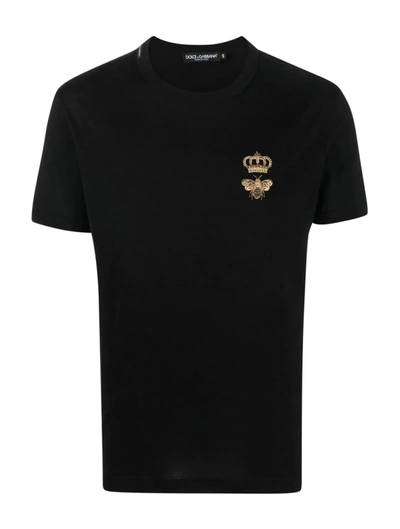 Shop Dolce & Gabbana Motif-detail T-shirt In Black
