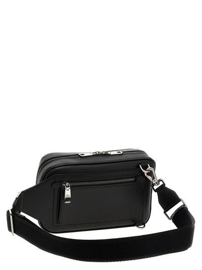 Shop Dolce & Gabbana Logo Fanny Pack Crossbody Bags Black