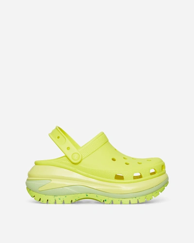 Shop Crocs Mega Crush Clogs Acid In Yellow