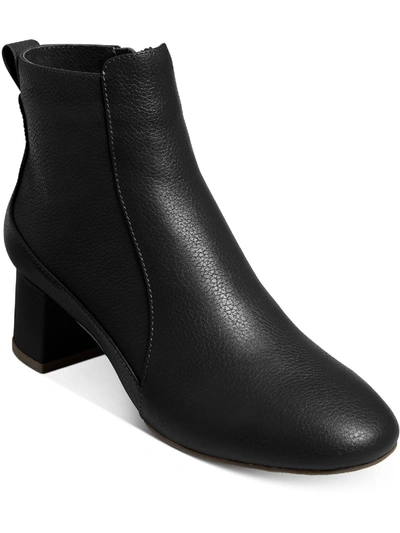 Shop Jack Rogers Berkley Bootie Womens Leather Block Heel Chelsea Boots In Black