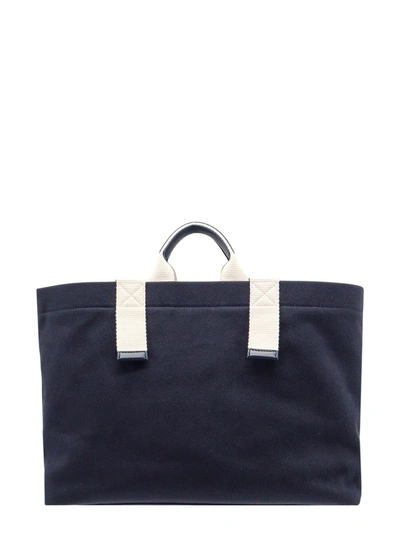 Shop Dolce & Gabbana Canvas Shopping Bag With Logo