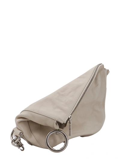 Shop Burberry Leather Shoulder Bag With Ekd Detail