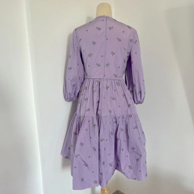 Pre-owned Red Valentino Purple Floral Print Dress