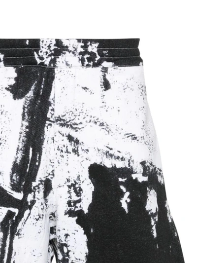 Shop Alexander Mcqueen Shorts In White - Black