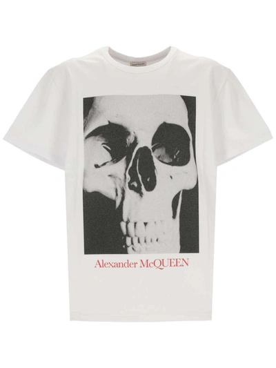 Shop Alexander Mcqueen T-shirts And Polos In White / Black