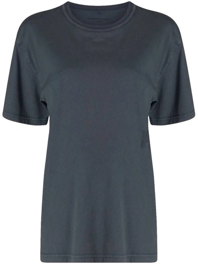 Shop Alexander Wang T-shirts And Polos In Soft Obsidian