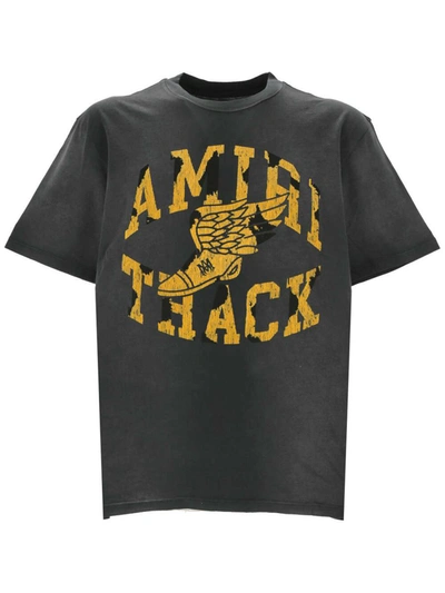 Shop Amiri T-shirts And Polos In Faded Black