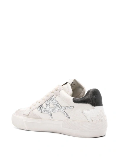 Shop Ash Sneakers In White/silver/black