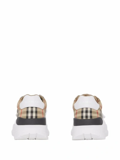 Shop Burberry Sneakers In Beige