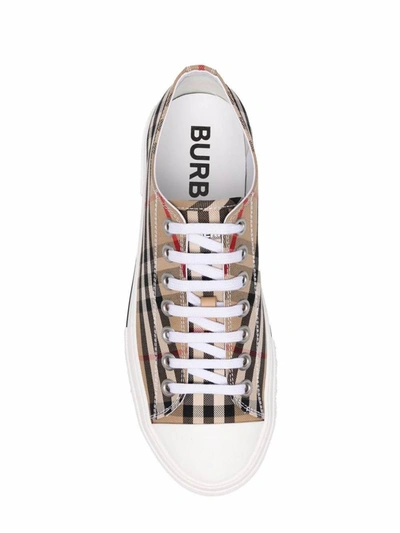 Shop Burberry Sneakers In Beige