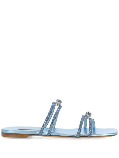 Shop Casadei Sandals In Blue