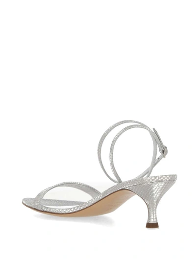 Shop Casadei Sandals In Silver