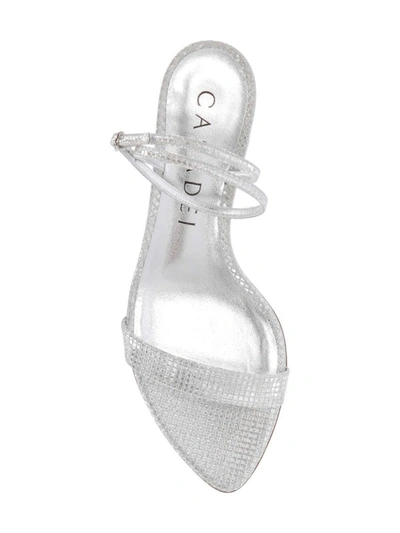 Shop Casadei Sandals In Silver