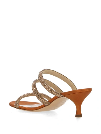 Shop Casadei Sandals In Brown