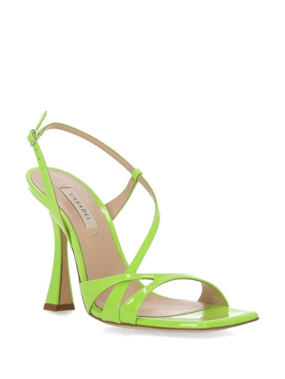 Shop Casadei Sandals In Green