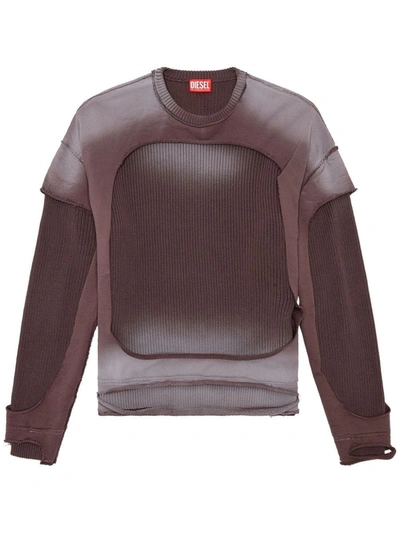 Shop Diesel Sweaters In Grey