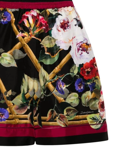 Shop Dolce & Gabbana Shorts In Roseto Con Greca