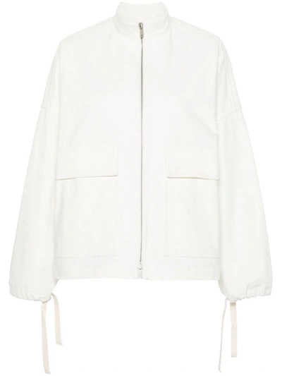 Shop Jil Sander Zip-up Jacket In White