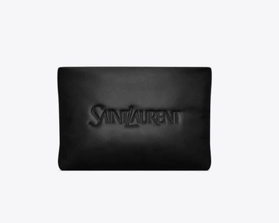 Shop Saint Laurent Pouch In Black