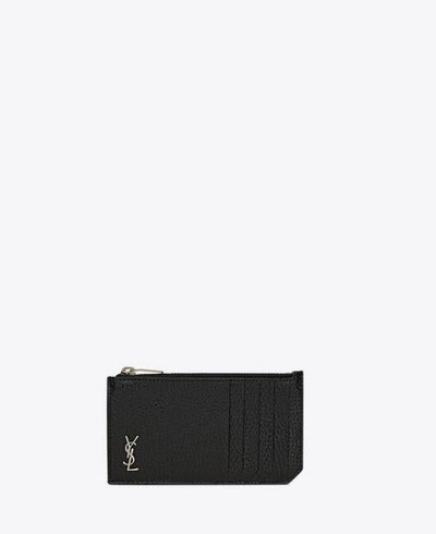 Shop Saint Laurent Wallets & Card Holders In Black